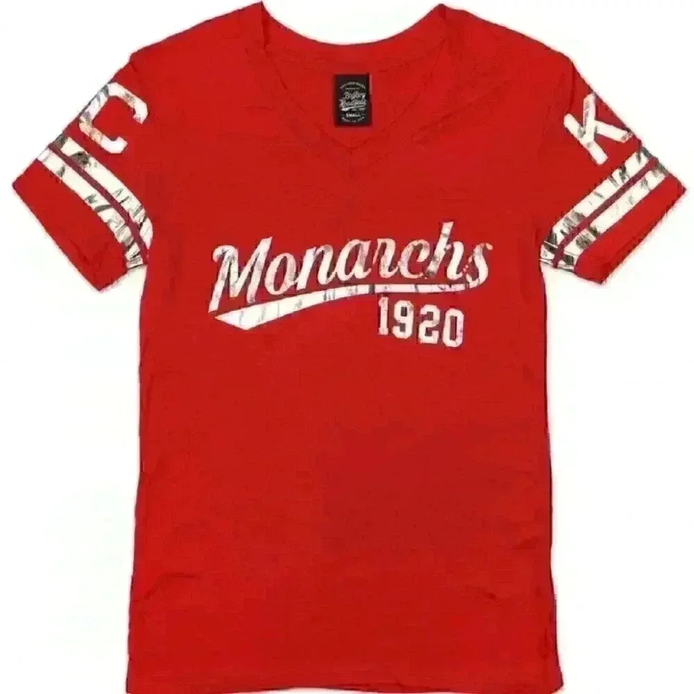 NLBM Negro Leagues Women's Foil Tee Kansas City Monarchs BRAND NEW